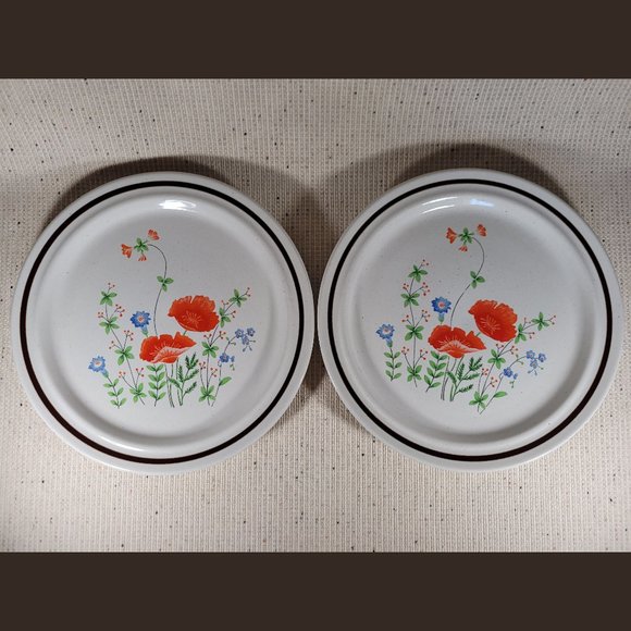 Haniwa Stoneware Mayfield – Pair of Vintage Dinner Plates - Picture 1 of 8